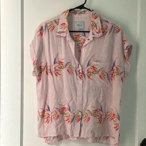 Rails Floral Linen Shirt